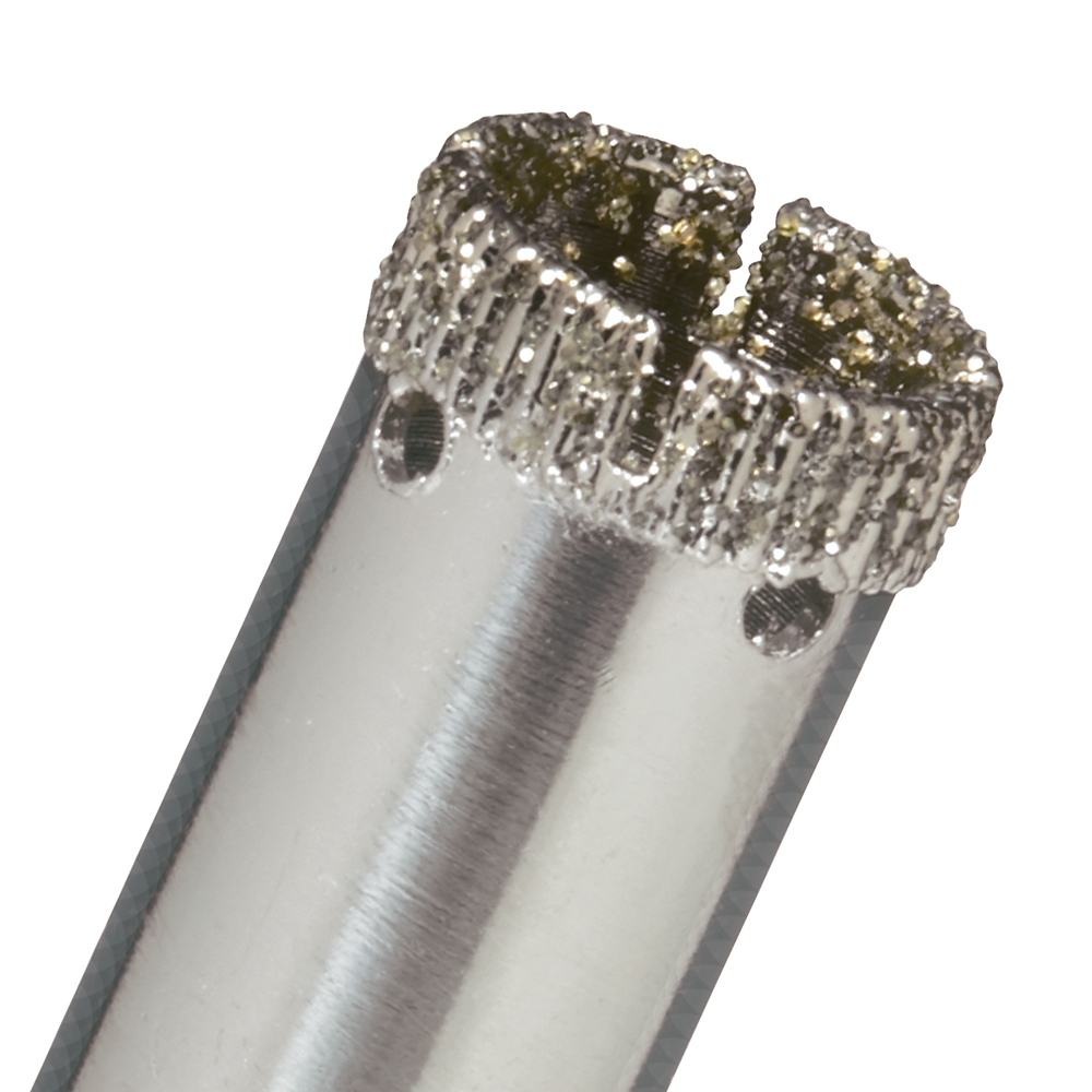 Diamond encrusted shop drill bit